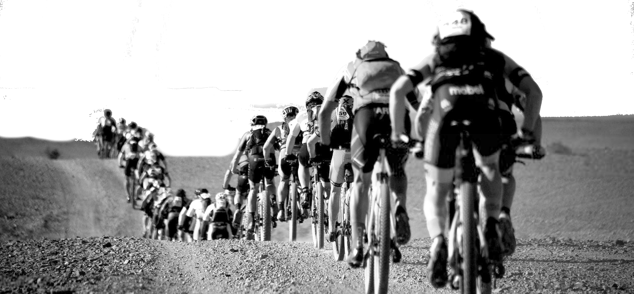 Ciclistas emparelhados Competição de MTB