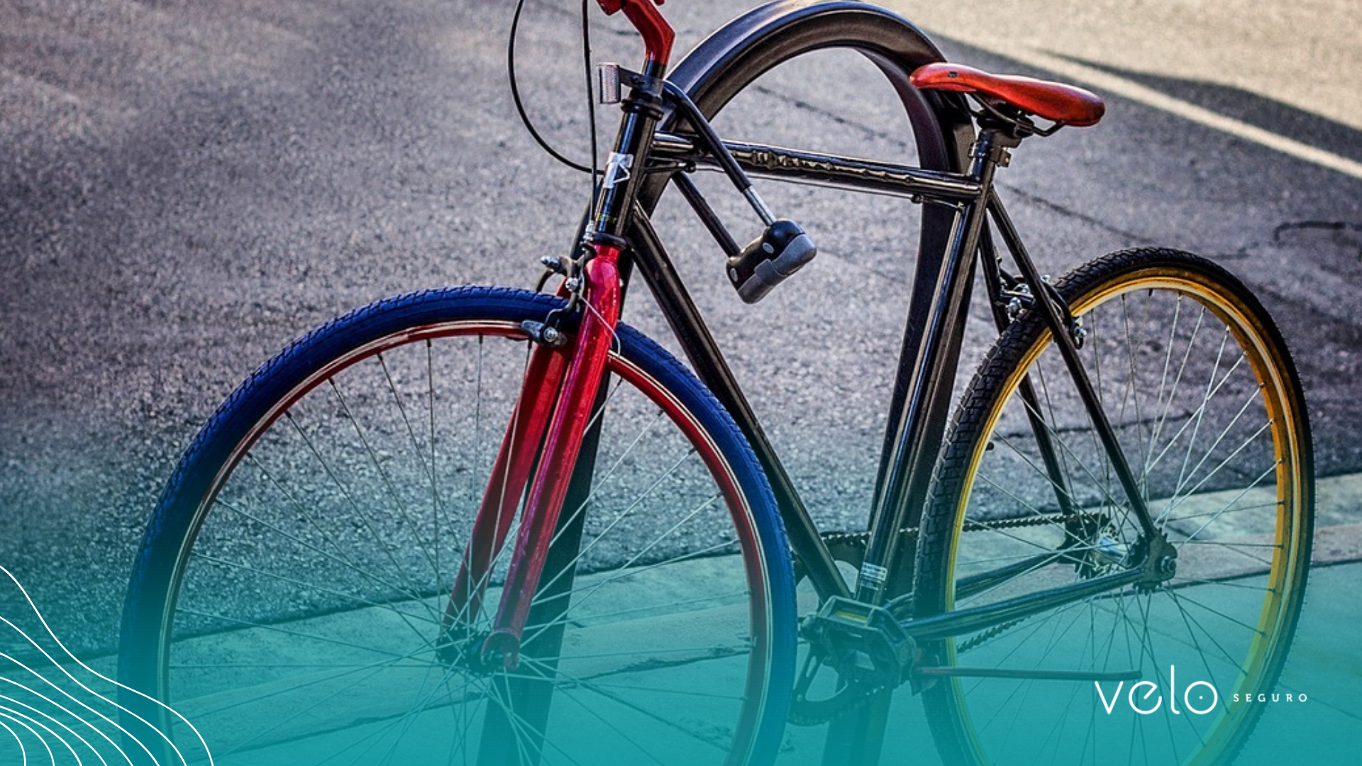 cadeado para proteção bike